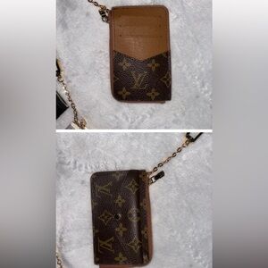 Louis Vuitton Brown and Tan Monogram Pouch